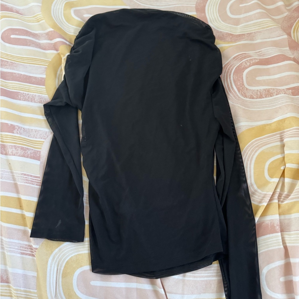 SHEIN Black Long Sleeve Blouse